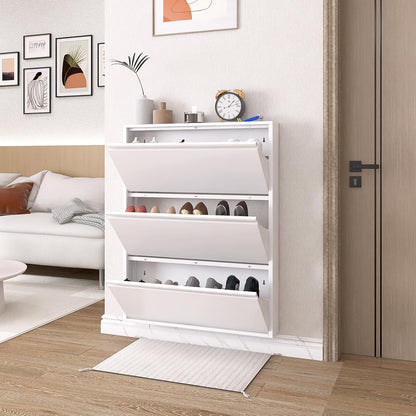 LUCYPAL Modern Metal Shoe Organizer - Wall-Mounted