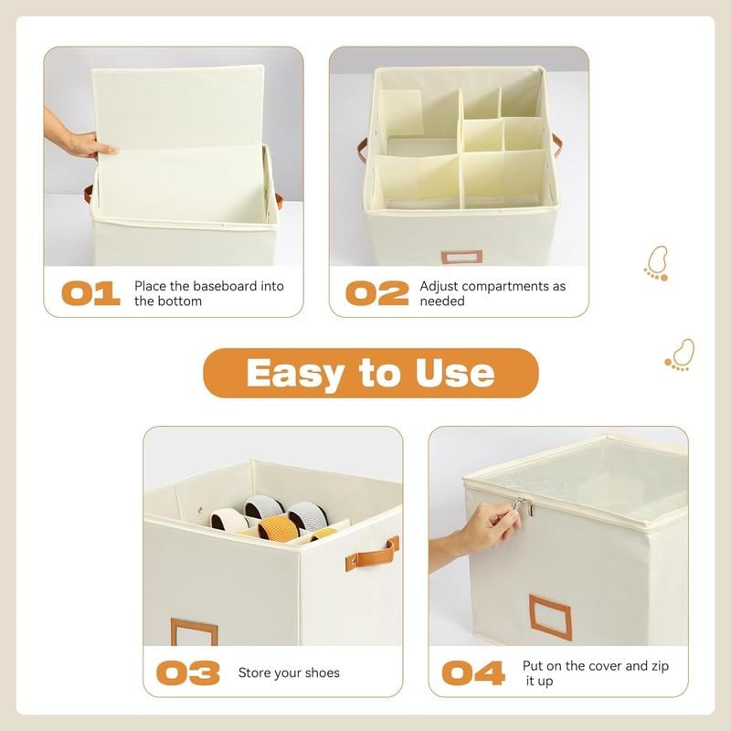 Fabric Shoe Organizer Storage Box